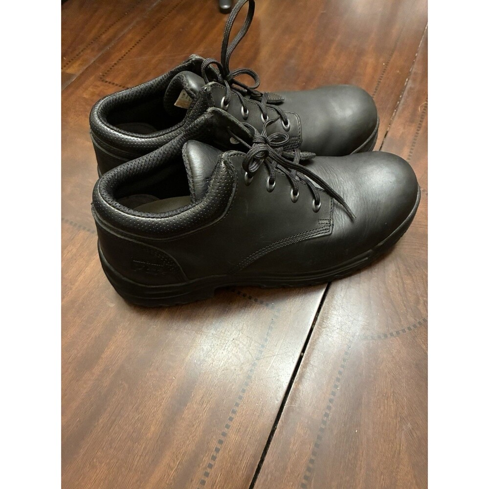 Timberland PRO TiTAN 40044 Men's 11M Black Leather Alloy Safety Toe Work Shoes